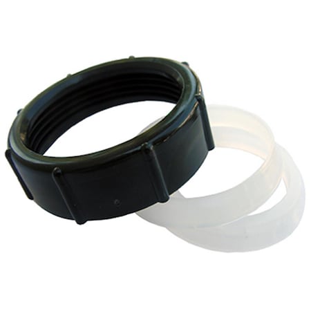 Larsen Supply Co 03-1841 1.5 in. Black Plastic Slip Joint Nut Kit, 6PK 662892